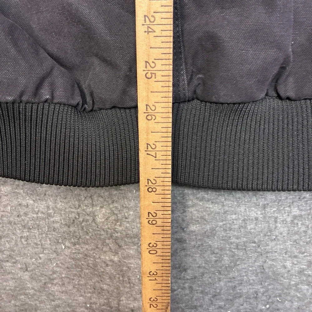 Vintage Blue Mountain Jacket Men's 2XL Tall Black Canvas Quilt Lined‎ Workwear
